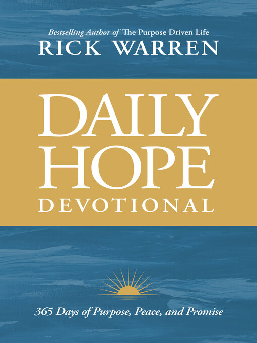 Title details for Daily Hope Devotional by Rick Warren - Wait list